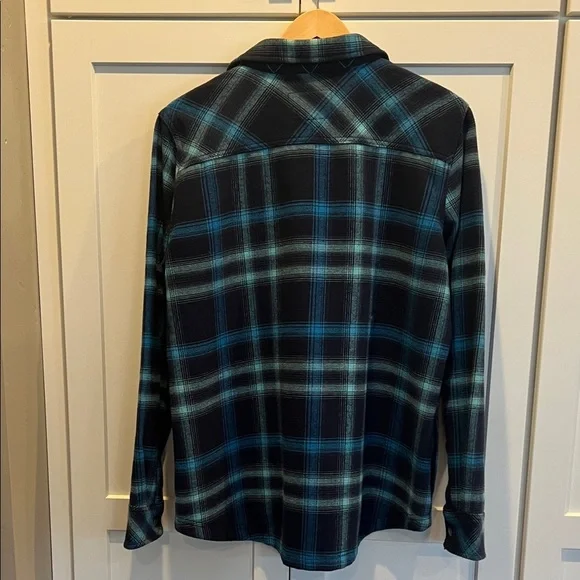 Orvis Orvis Navy and Teal Blue Flannel Shirt Lightweight Jackets Size L - Picture 5 of 7